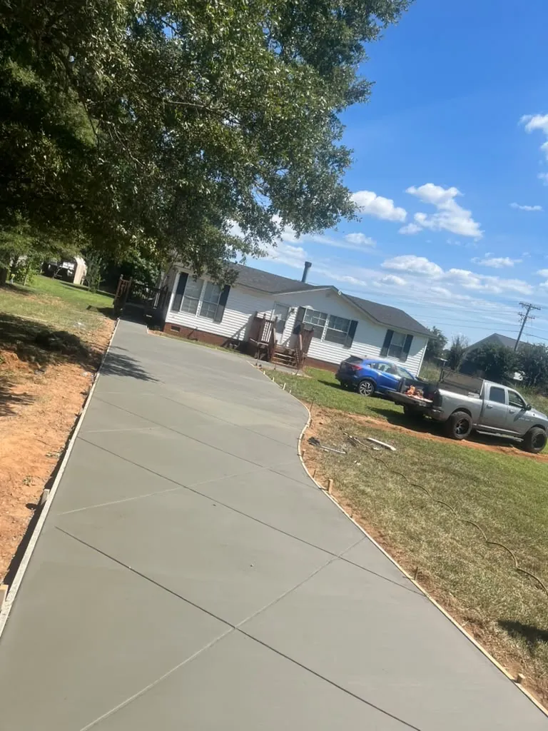 California-style driveway