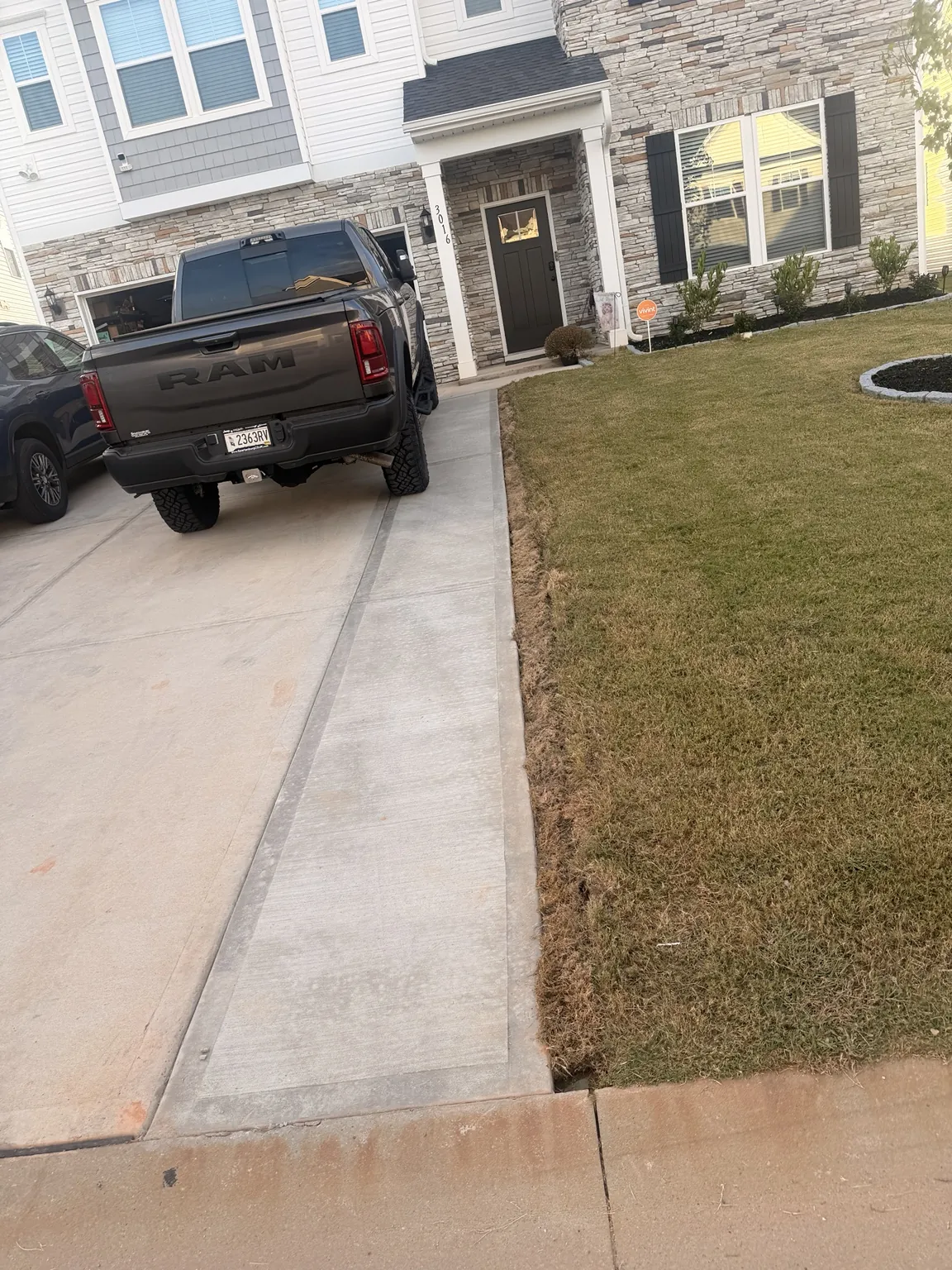 Additional driveway width