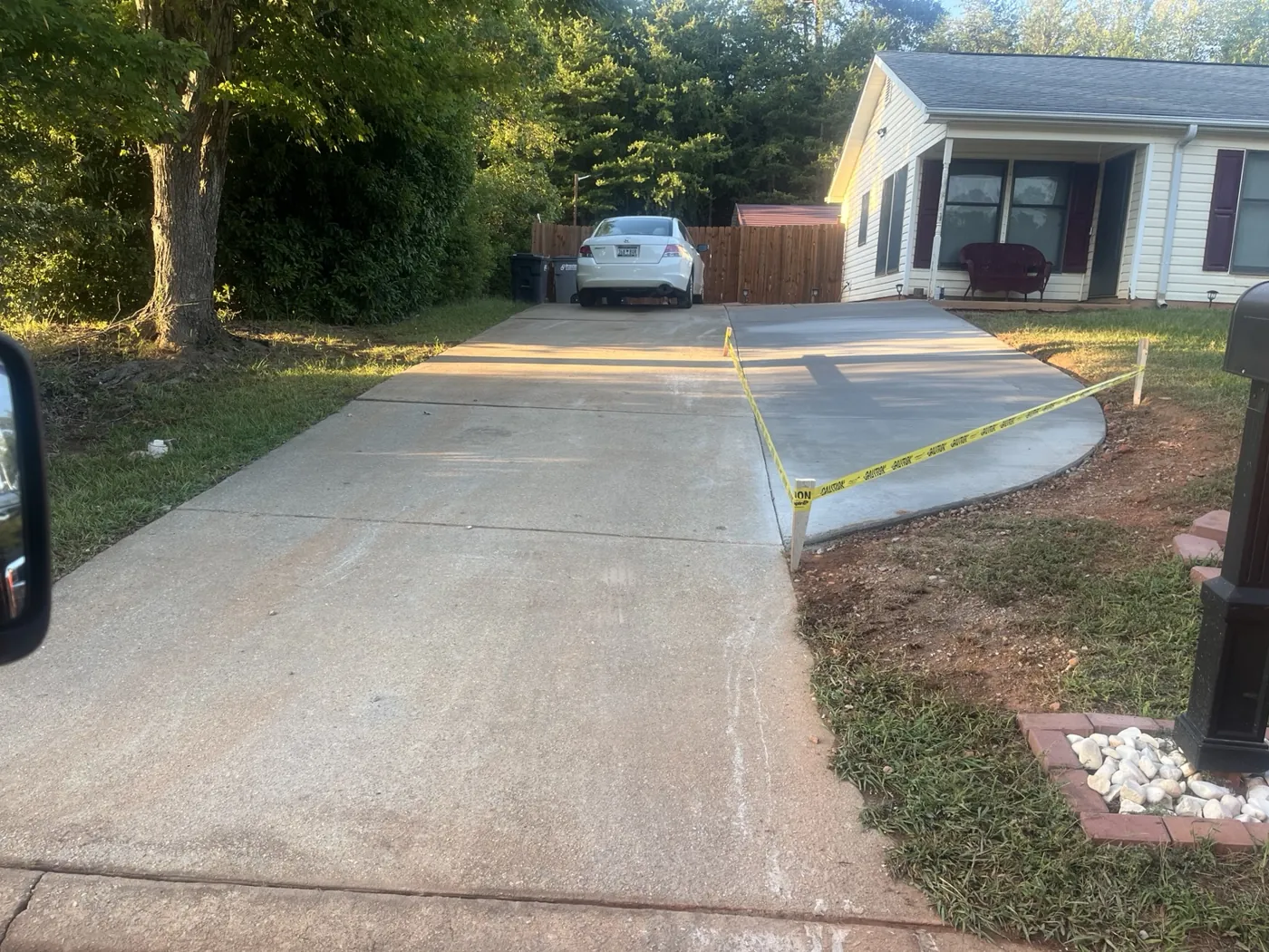 Driveway side extension