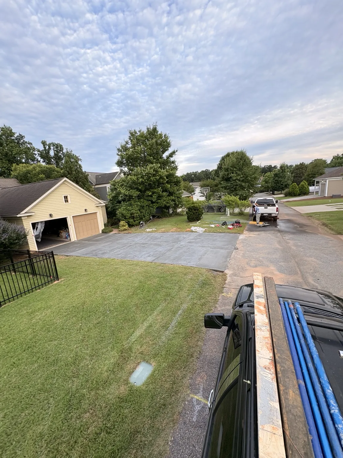 Driveway from the street