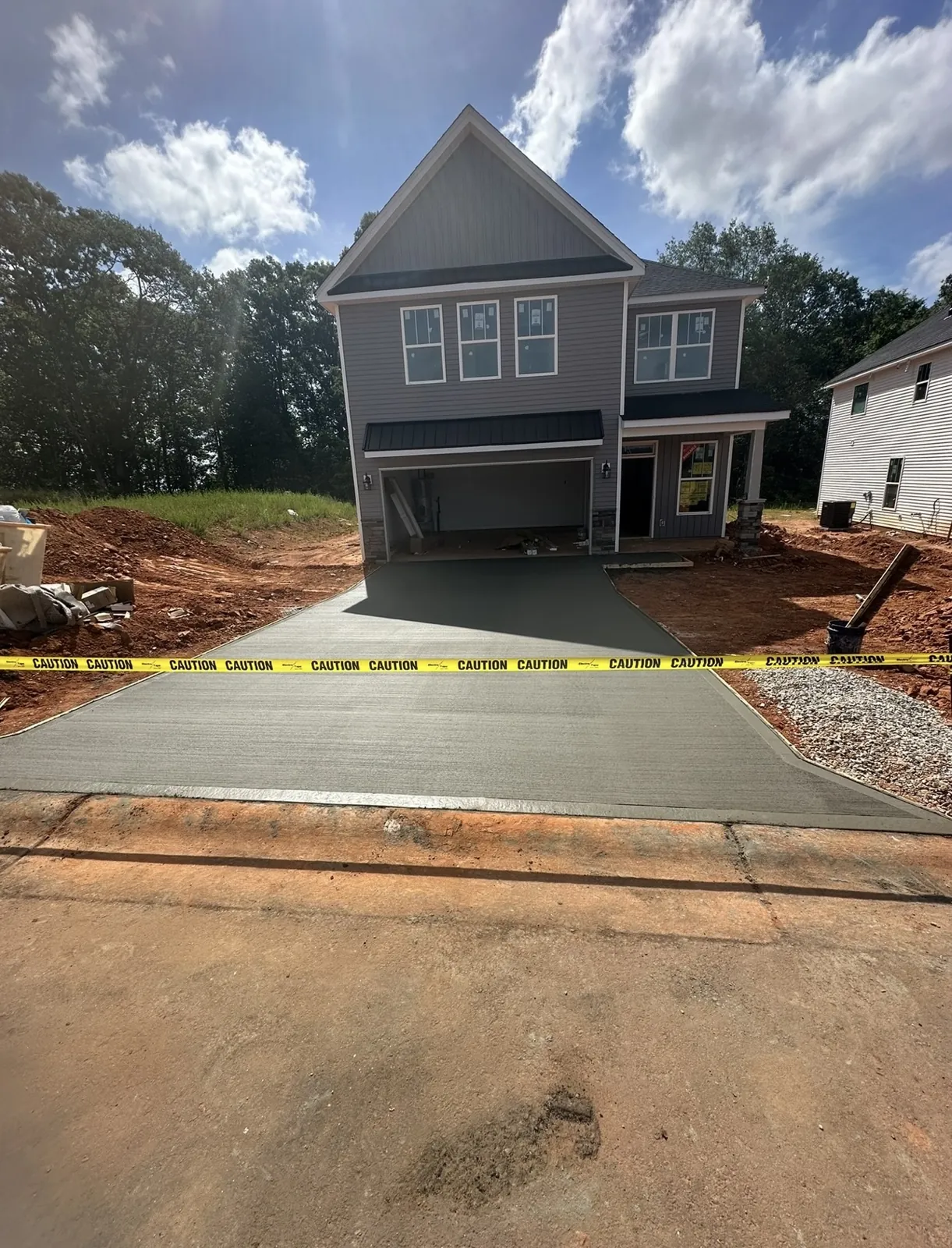 New-home driveway