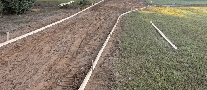 Driveway base and forms