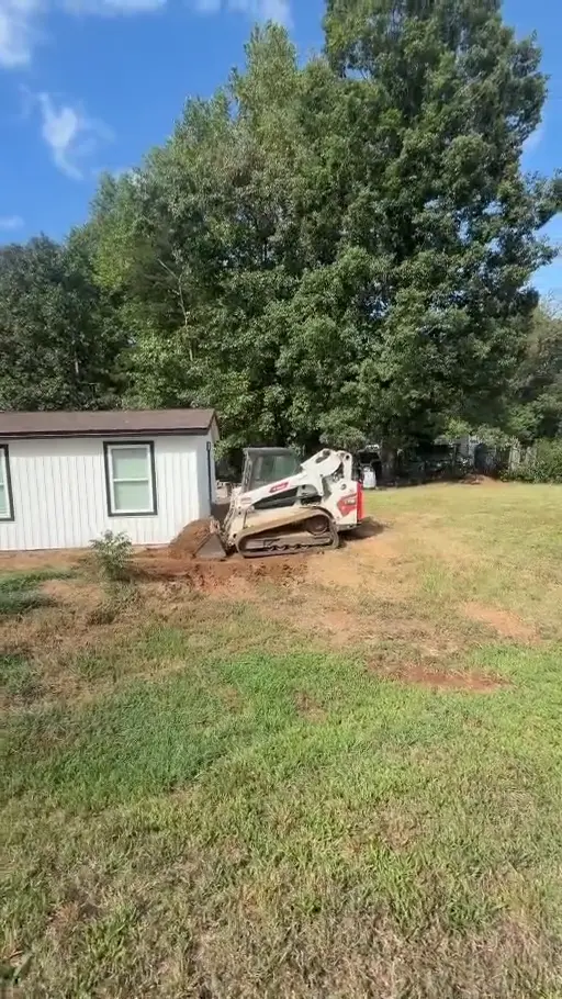 Earthwork in progress