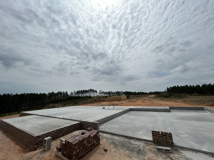 Residential foundation slab